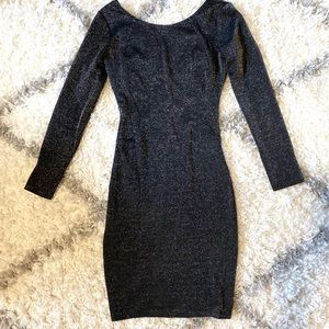 sparkle long sleeve dress